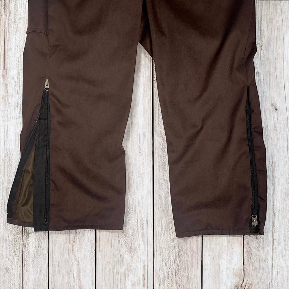VTG 70’s SEARS Men’s Brown Insulated Work Coveralls Corduroy Trim Jumpsuit Sz 42 - Picture 4 of 12